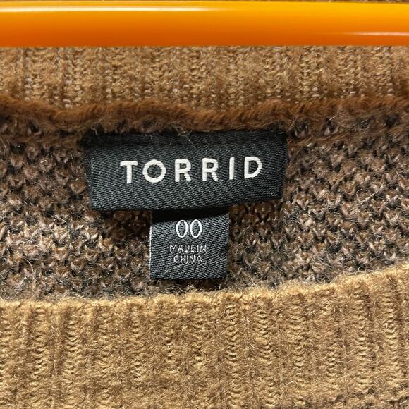 Torrid Leopard Print Sweater Size 00/M/L - Picture 4 of 6